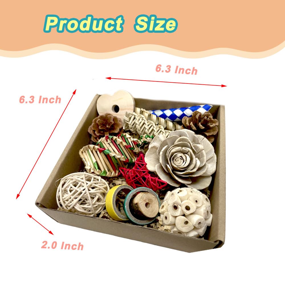 ExcyphrXyf foraging box supports safe chewing and playtime for small to medium birds.