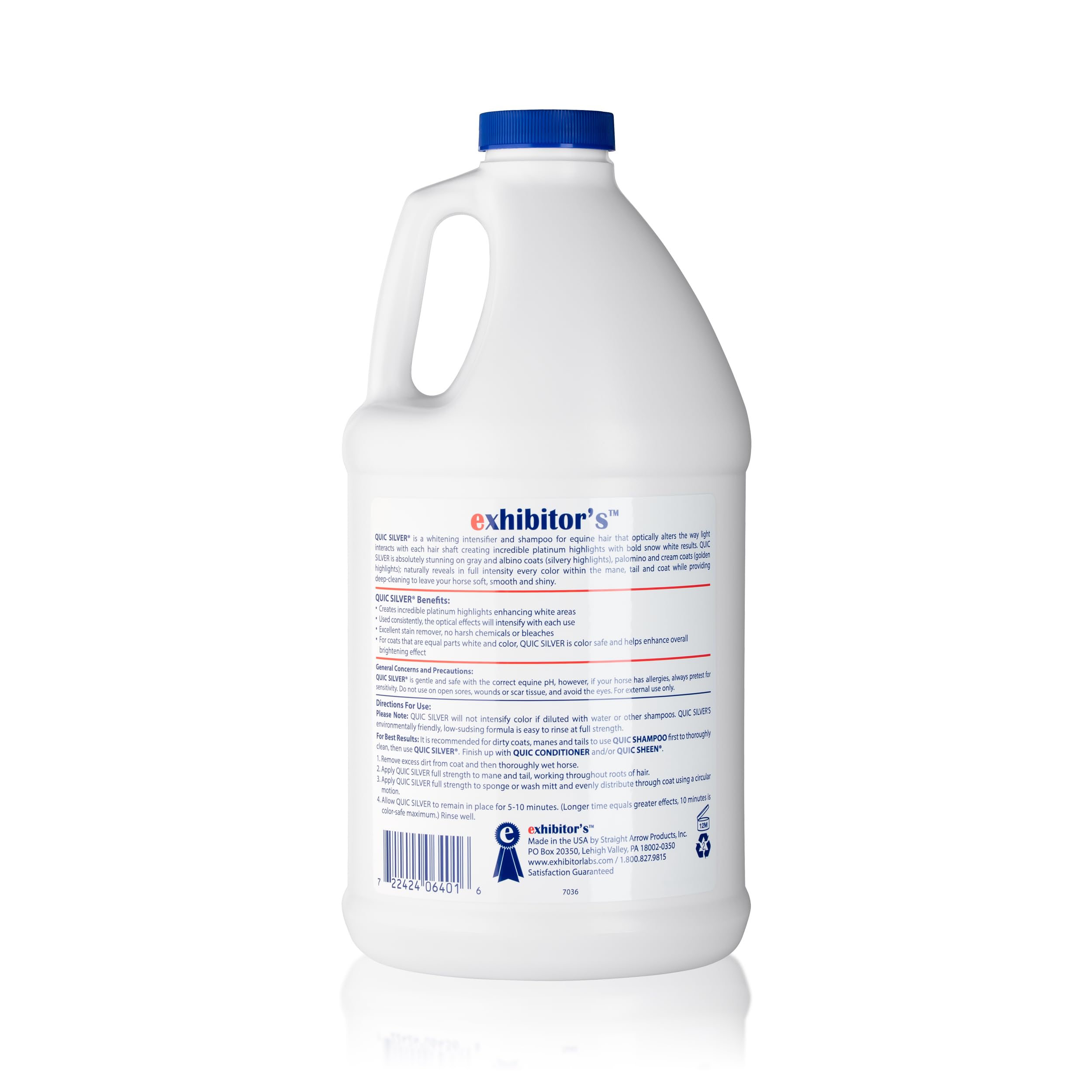 Exhibitor's Quic Silver shampoo lather demonstrates low-suds cleansing and quick rinse.