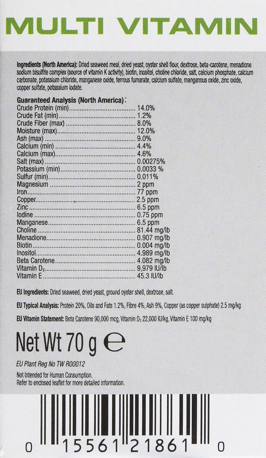 Exo Terra Multi Vitamin Powder with calcium pair supports complete reptile nutrition.