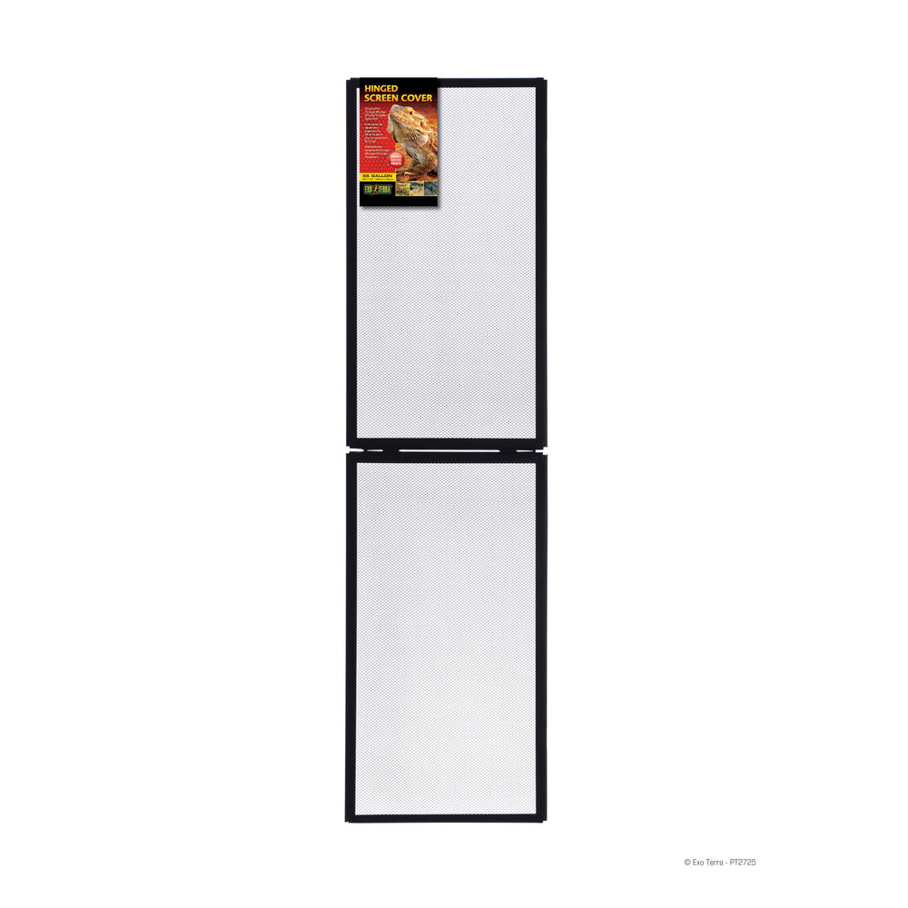Exo Terra hinged-screen cover installation for secure setup