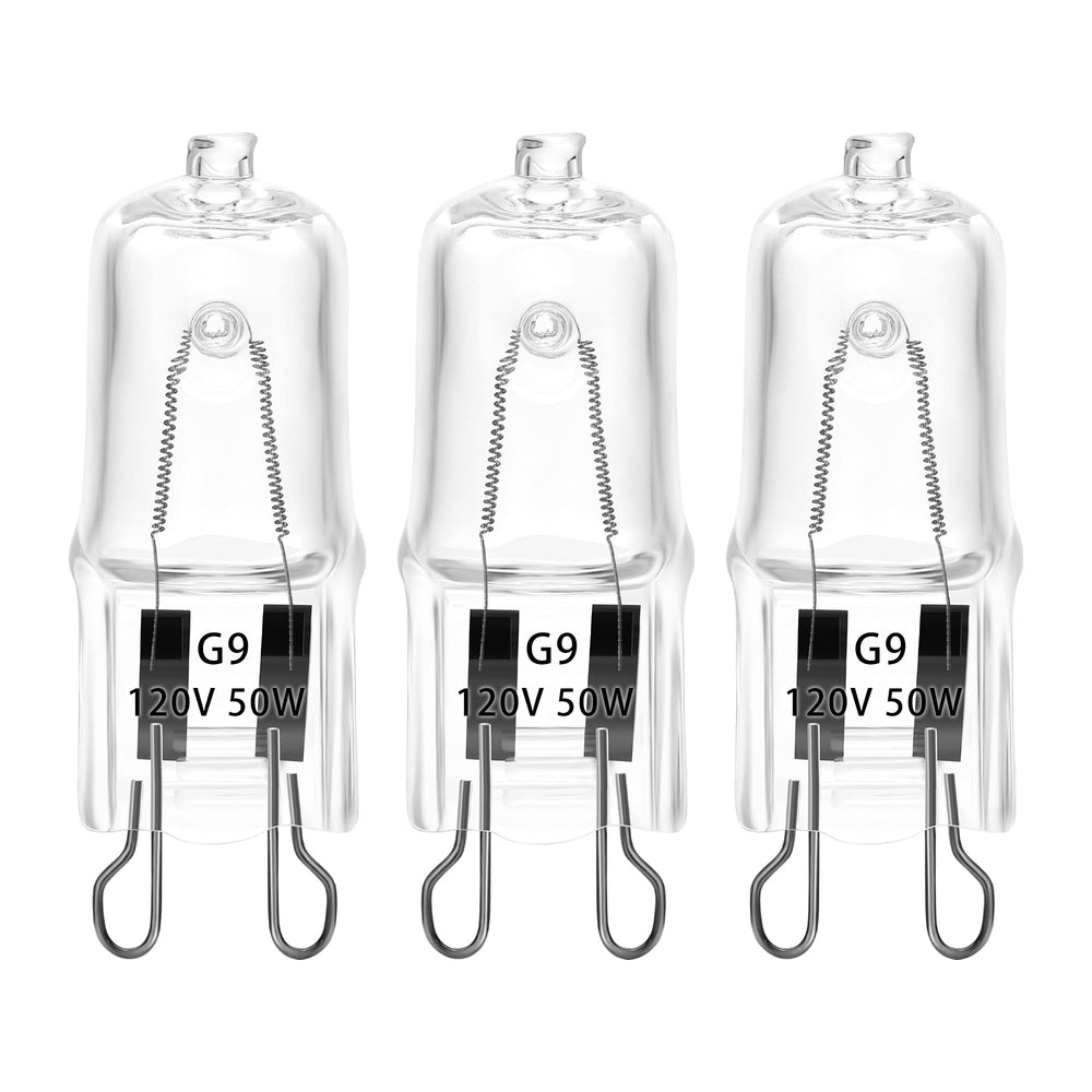 ExoRepti 3-pack UVA UVB halogen bulbs front view with warm glow supports reptile activity and calcium absorption