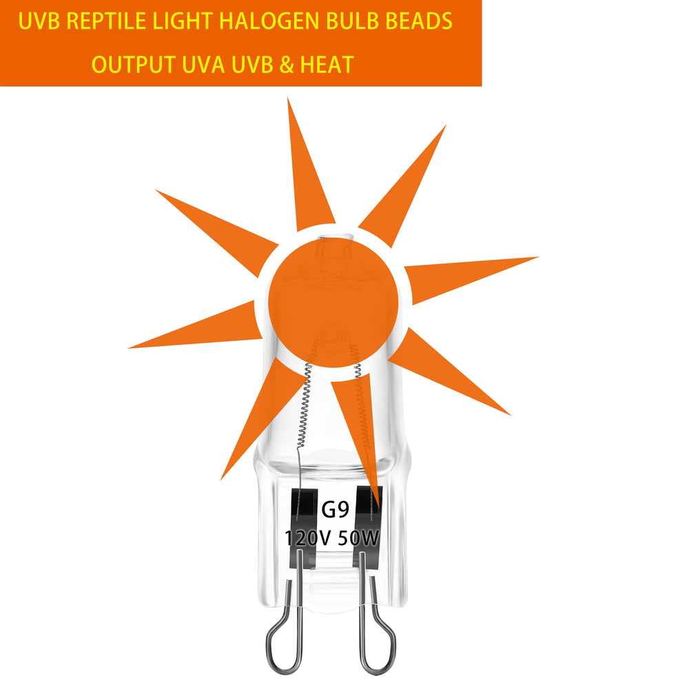 ExoRepti 3-pack UVA UVB halogen bulbs mid-enclosure glow offers appetite support and warmth
