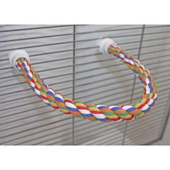Exotic Nutrition 34 Inch Flex Rope bendable design closeup highlights cotton material gentle on paws.