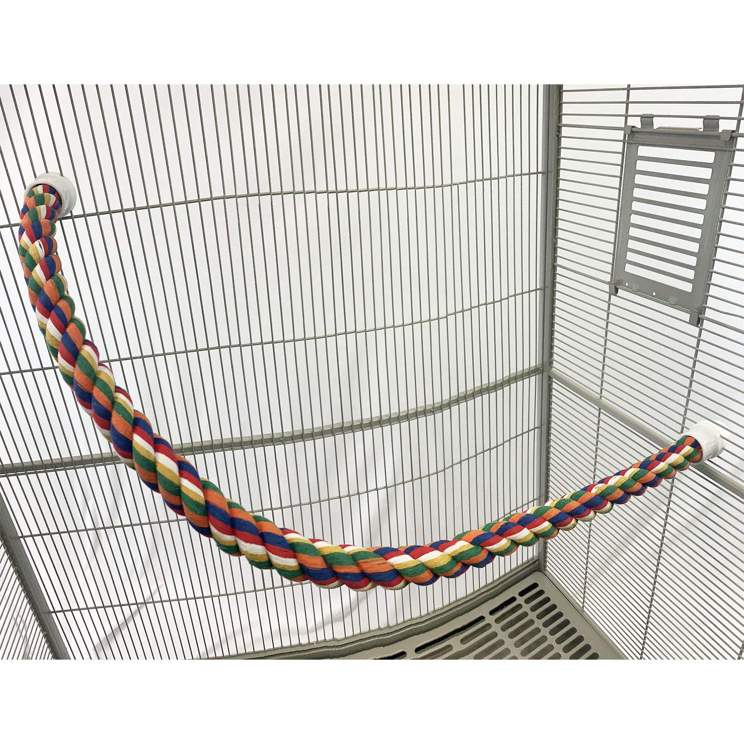 Exotic Nutrition 34 Inch Flex Rope closeup of cotton fibers emphasizes gentle texture.