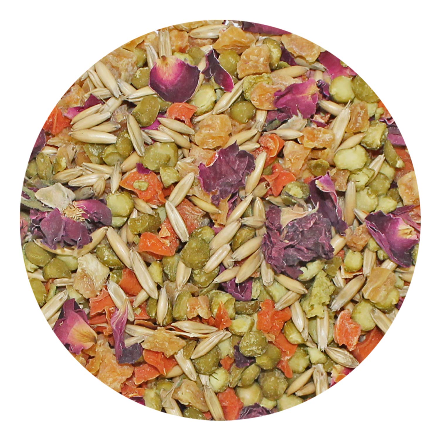 Exotic Nutrition Herbivore Treat carrot slices provide natural sweetness and fiber