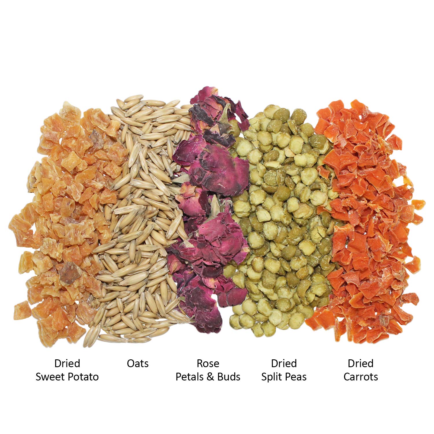 Exotic Nutrition Herbivore Treat green peas visible for protein and crunch