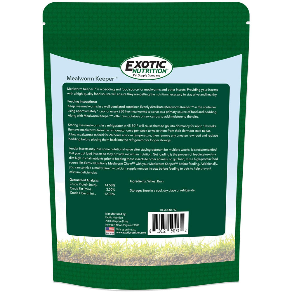 Exotic Nutrition Mealworm Keeper feeding tray keeps worms organized for efficient feeding.