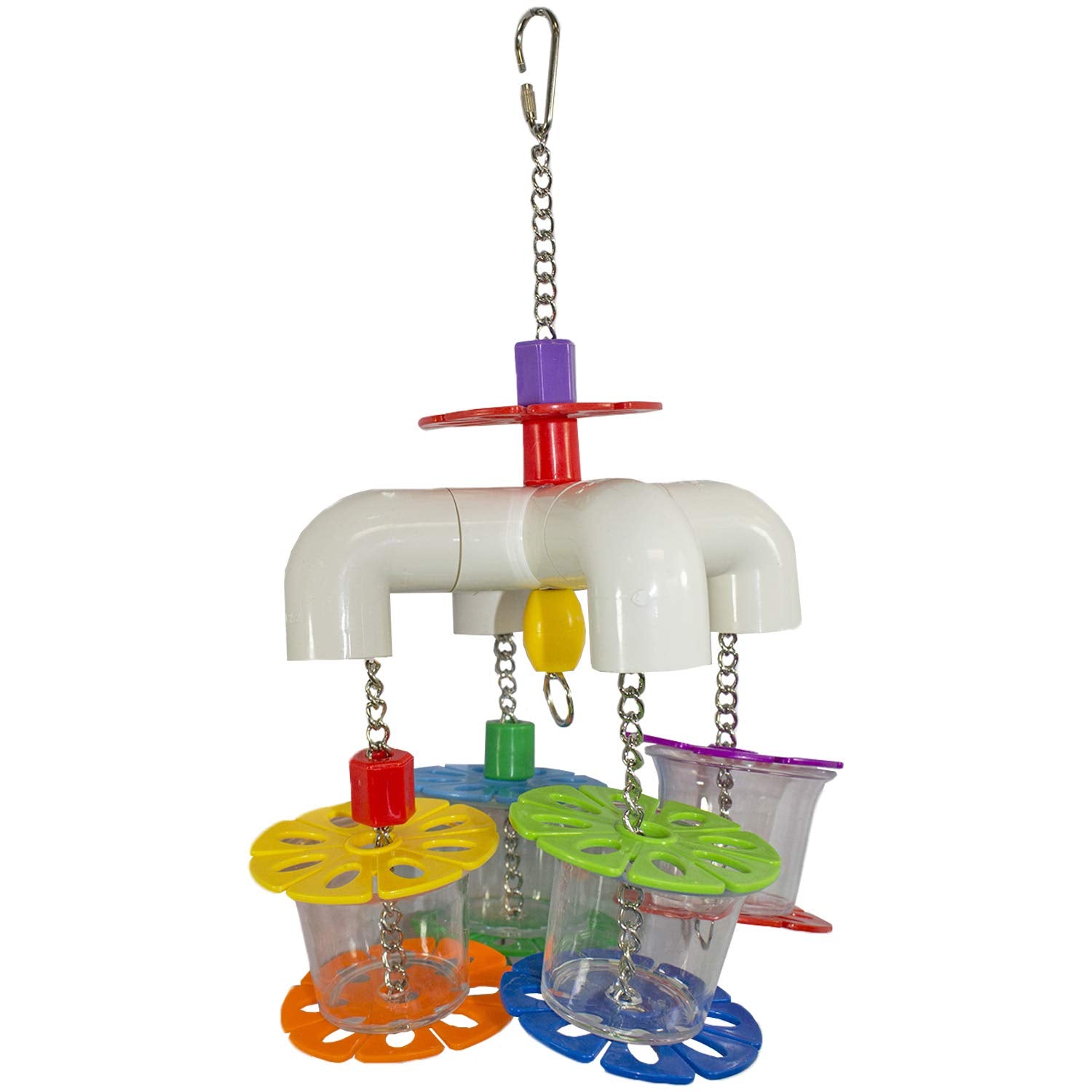 Exotic Nutrition Mobile Forager with rotating cups promotes interactive foraging in small pets.