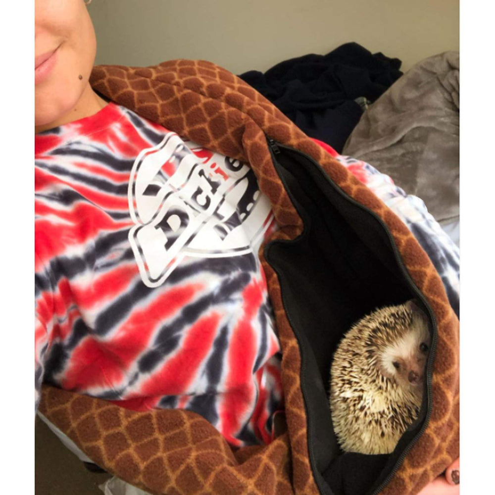 Exotic Nutrition bonding scarf plush polar fleece provides cozy comfort for tiny animals
