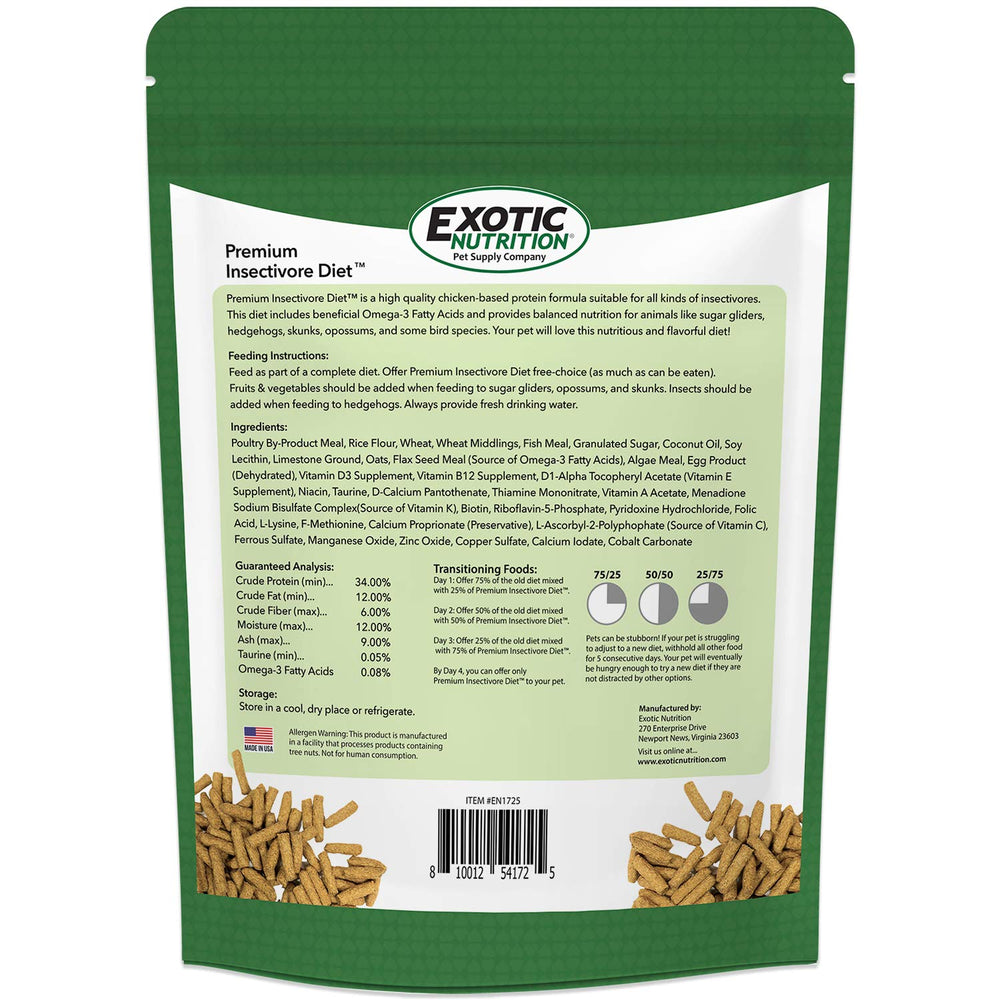 Feeding sticks closeup demonstrates easy-to-serve 3/4 inch sticks for quick meals