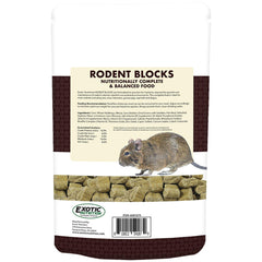 Close-up of rodent blocks texture highlighting nutrient-dense form
