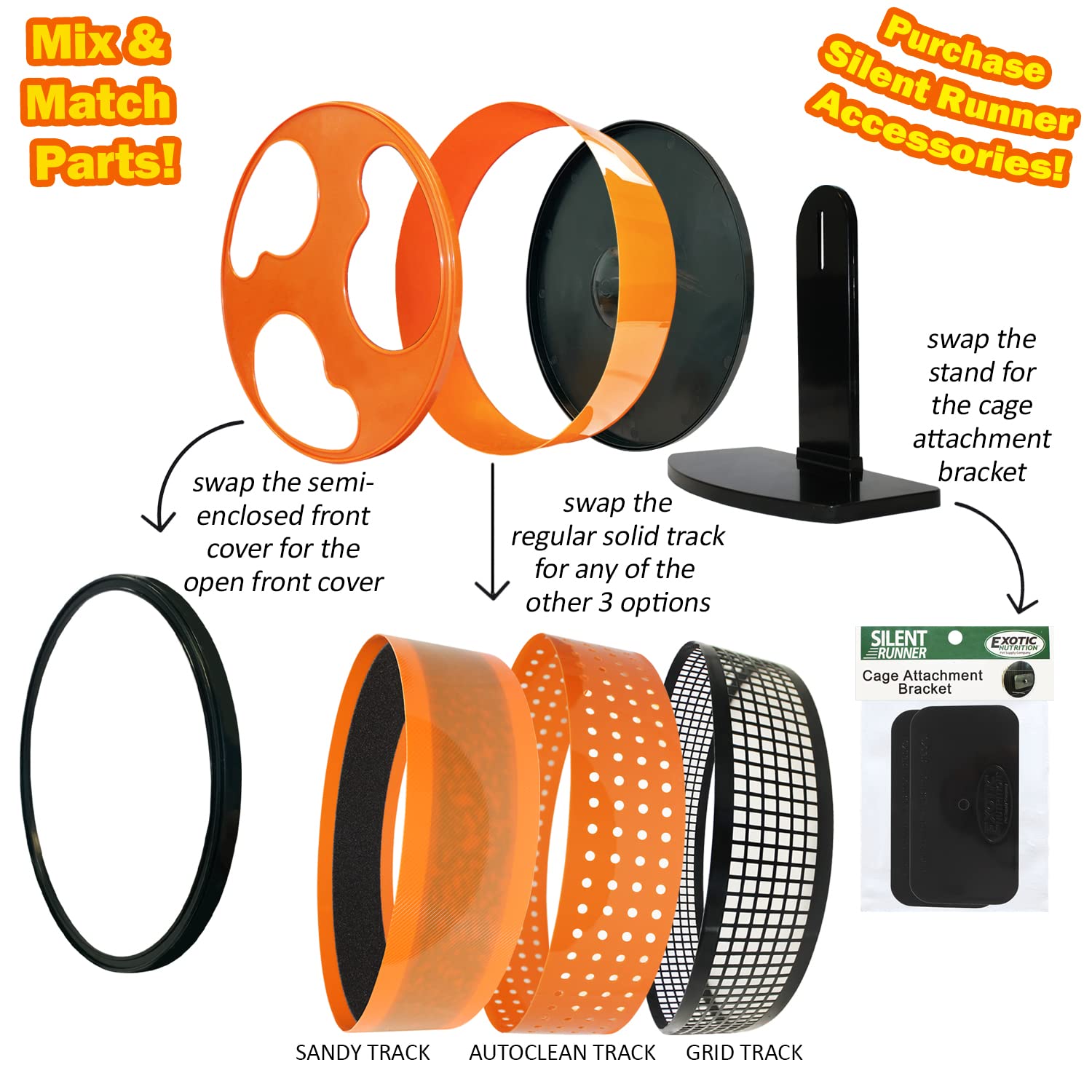 Exotic Nutrition wheel with textured tracks for excellent grip