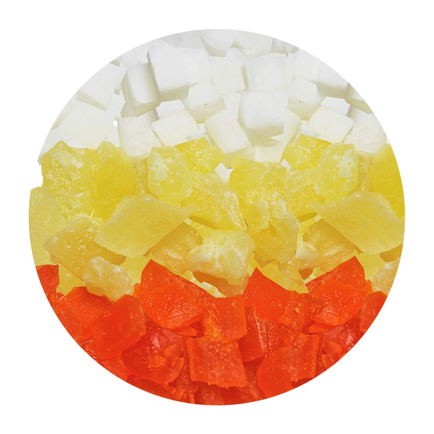 Exotic Nutrition Tropical Trio pineapple dices featured as flavorful, low-fat enrichment for foraging.