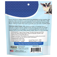 Yogu Drops Blueberry with dried papaya piece adds tropical flavor