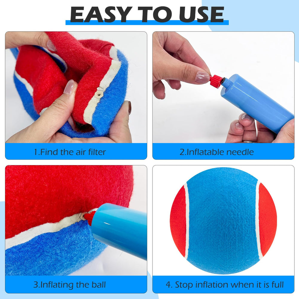 EXPAWLORER Giant Tennis Ball features durable materials for long-lasting use