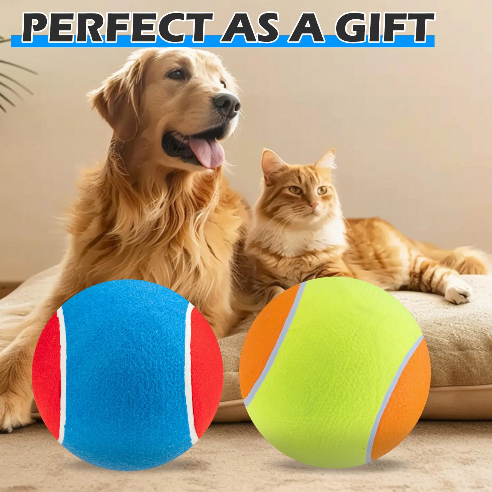 EXPAWLORER Giant Tennis Ball makes a fun interactive dog gift