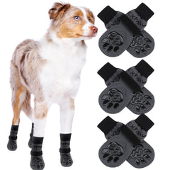 EXPAWLORER anti-slip dog socks size chart to help pick the right fit