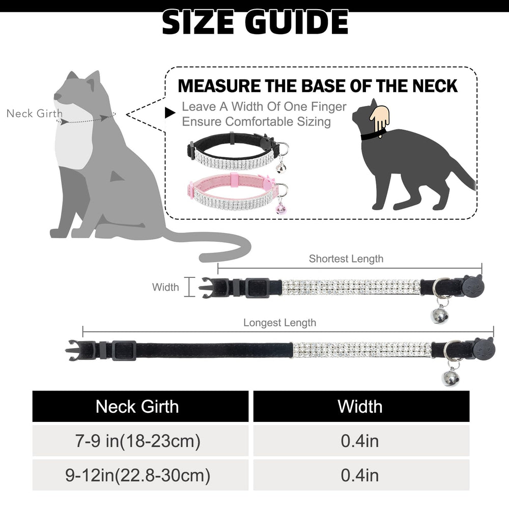 EXPAWLORER adjustable 9-12 inch cat collar for growing pets