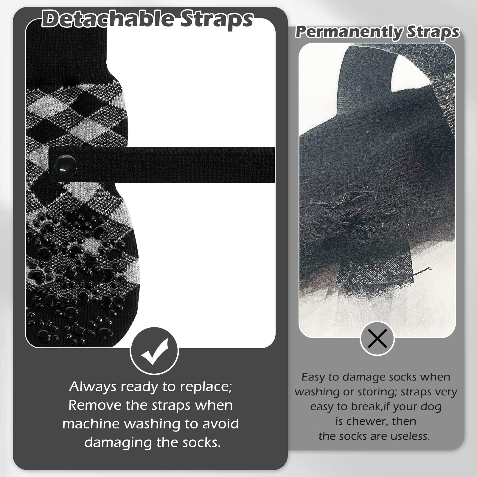 EXPAWLORER anti-fall-off straps ensure secure fit even after washing