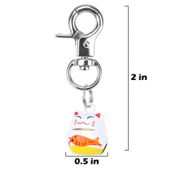 EXPAWLORER bell charm pendant on a pet collar adds stylish decoration