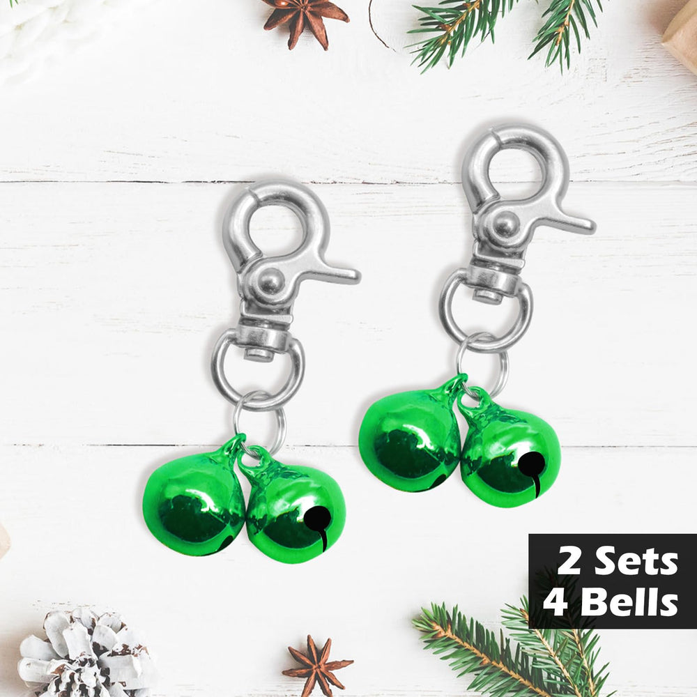 EXPAWLORER bell charm pendants prevent rust with chrome copper finish