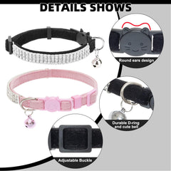 EXPAWLORER breakaway buckle cat collar safely releases if snagged