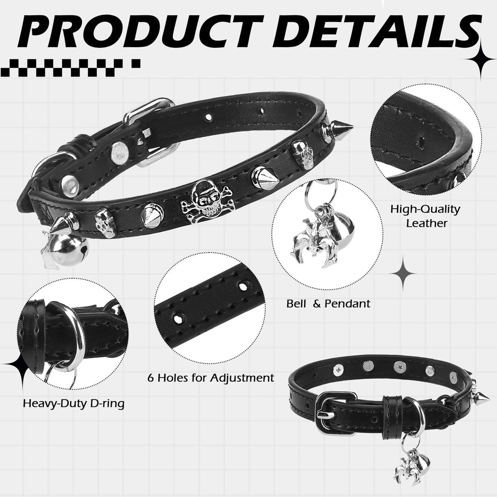 EXPAWLORER cat collar with bell and charms adds charm and audible cue during walks.