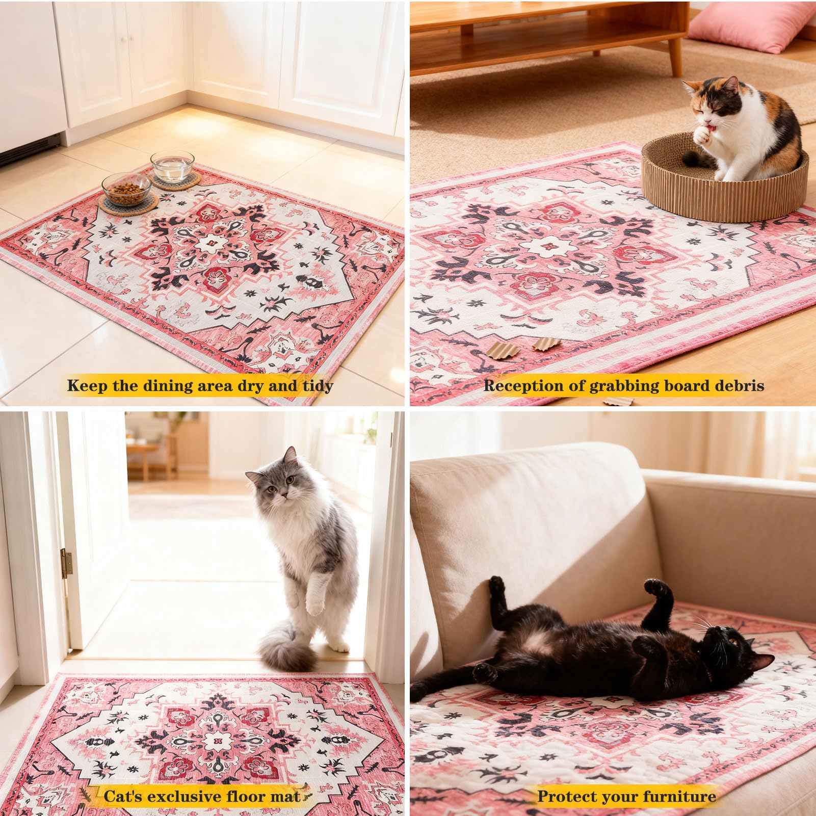 EXPAWLORER cat litter mat multipurpose mat for feeding areas or doorways.