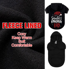 EXPAWLORER dog Christmas hoodie with leash hole enables simple holiday walks.