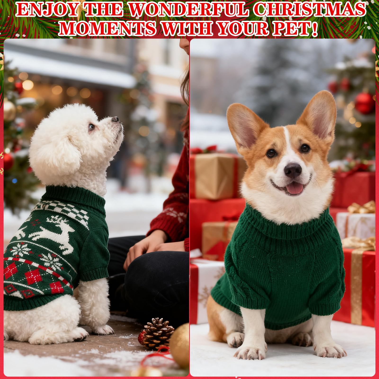 EXPAWLORER cozy-knit sweater green breathable fabric stays comfortable all day