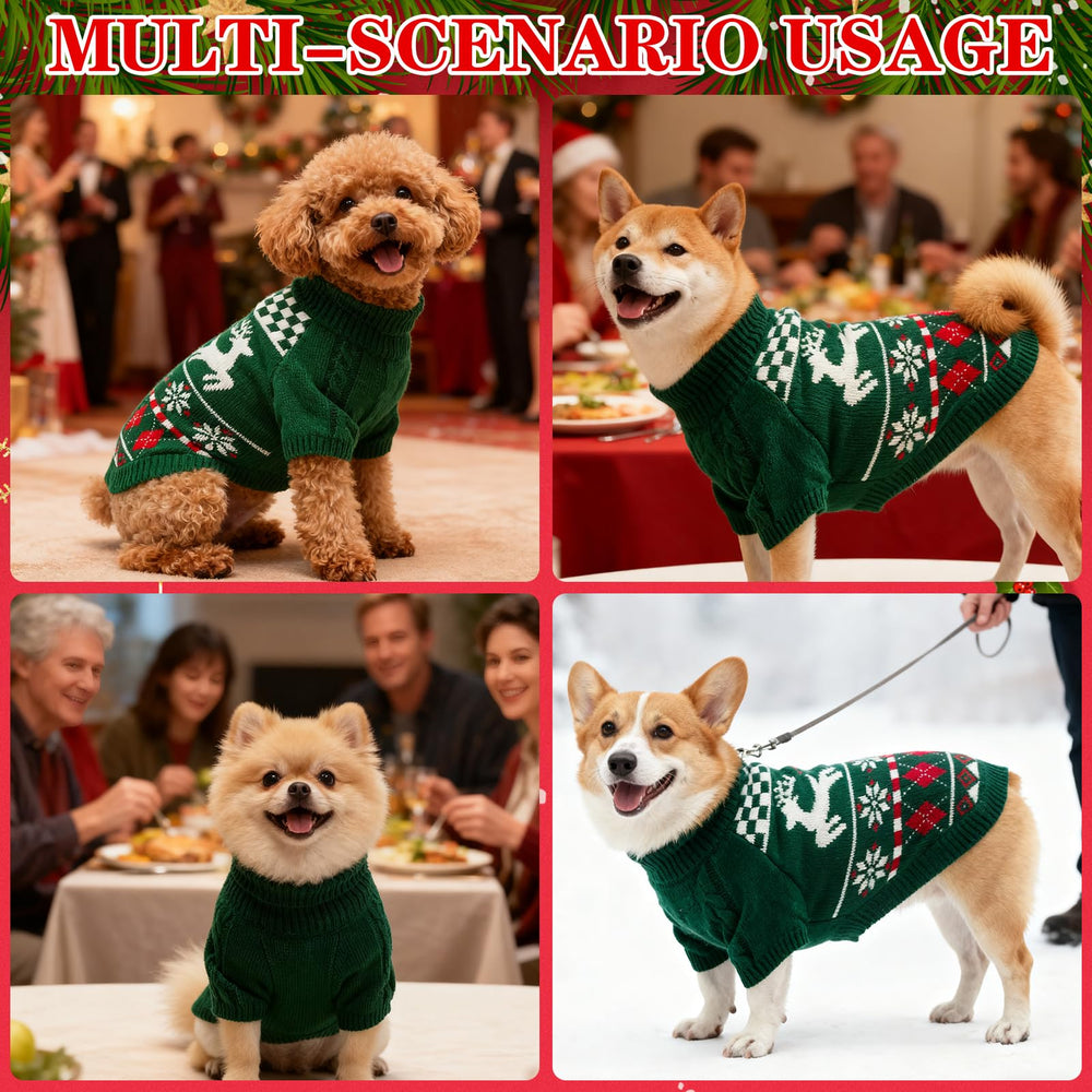 EXPAWLORER dog sweater for Christmas outfits perfect for photo-worthy holiday moments