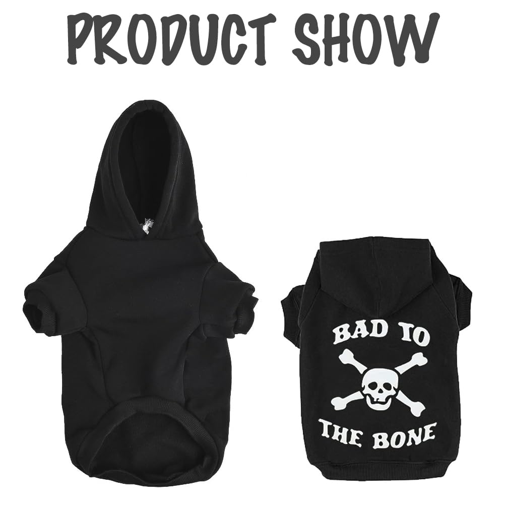 EXPAWLORER dog hoodie sweater ribbed cuffs and waist for snug fit