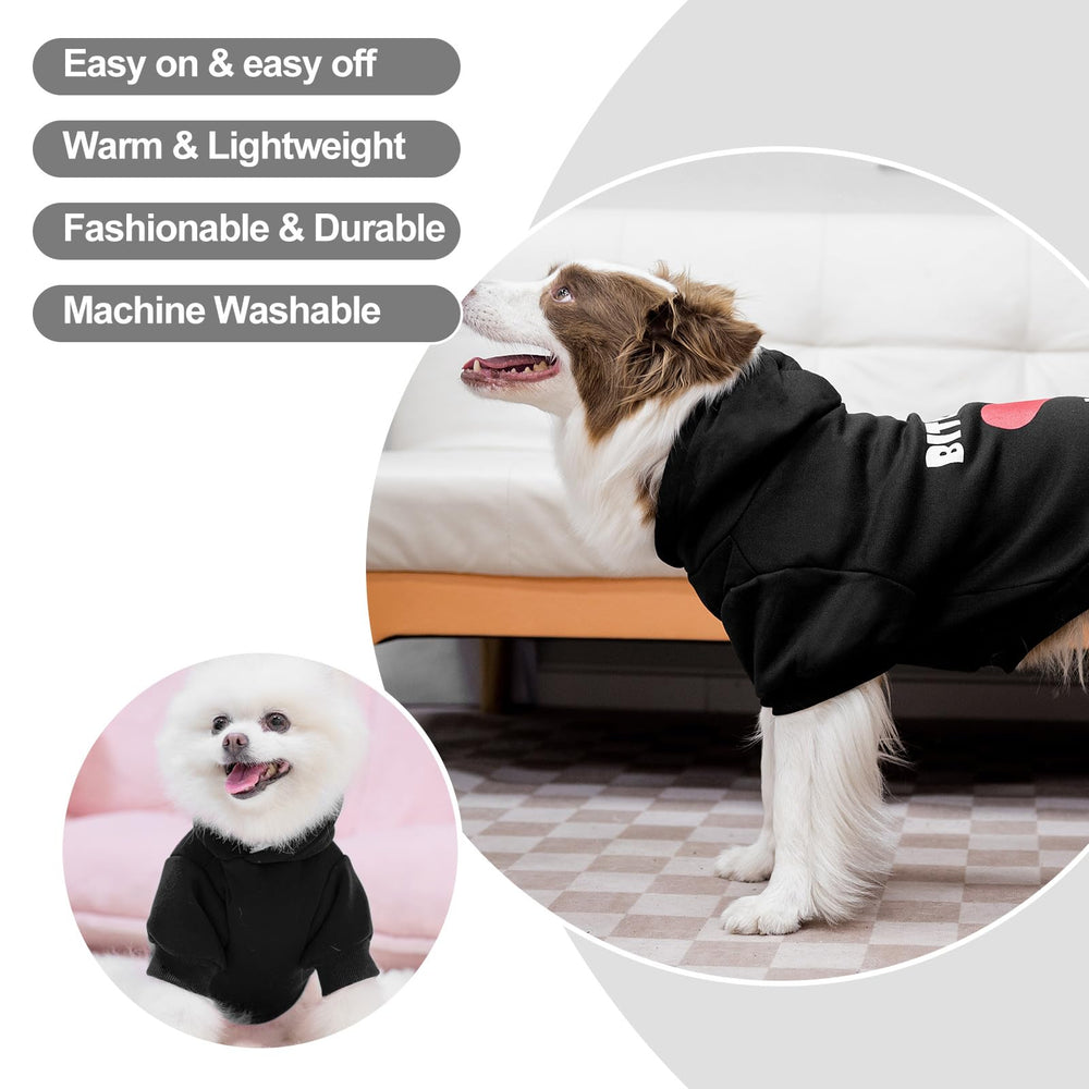 EXPAWLORER dog hoodie worn on dog demonstrates cozy warmth in action