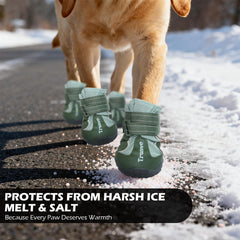 EXPAWLORER dog shoes non-slip bottom provides stable traction on slick surfaces
