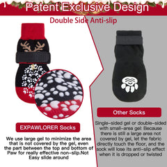 EXPAWLORER dog socks adjustable belt closeup for secure, comfortable fit