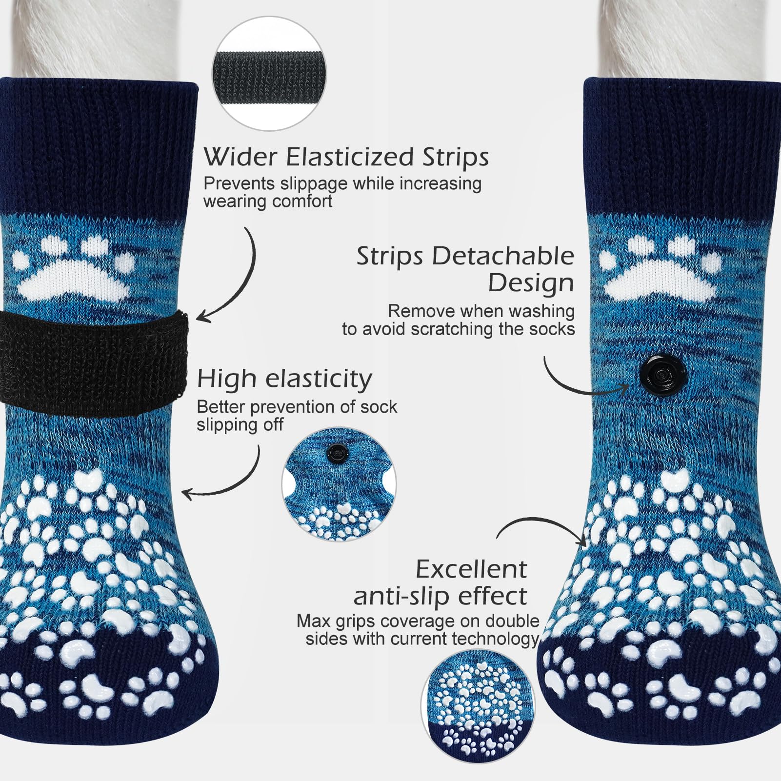 EXPAWLORER dog socks protect paws from hot pavement during strolls.