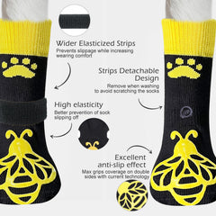 EXPAWLORER dog socks protect paws on hot pavement with breathable knit fabric.