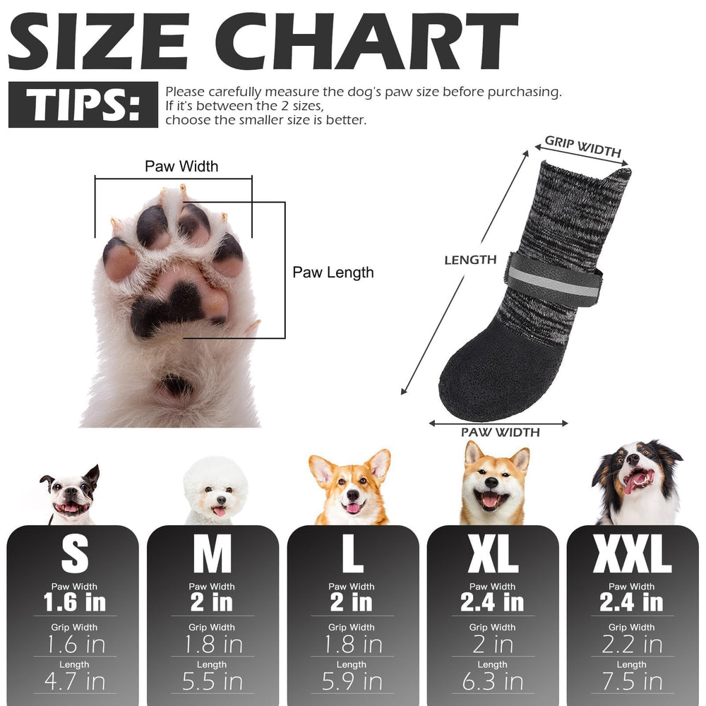 EXPAWLORER dog socks with cuff adhesive points provide extra hold during play.