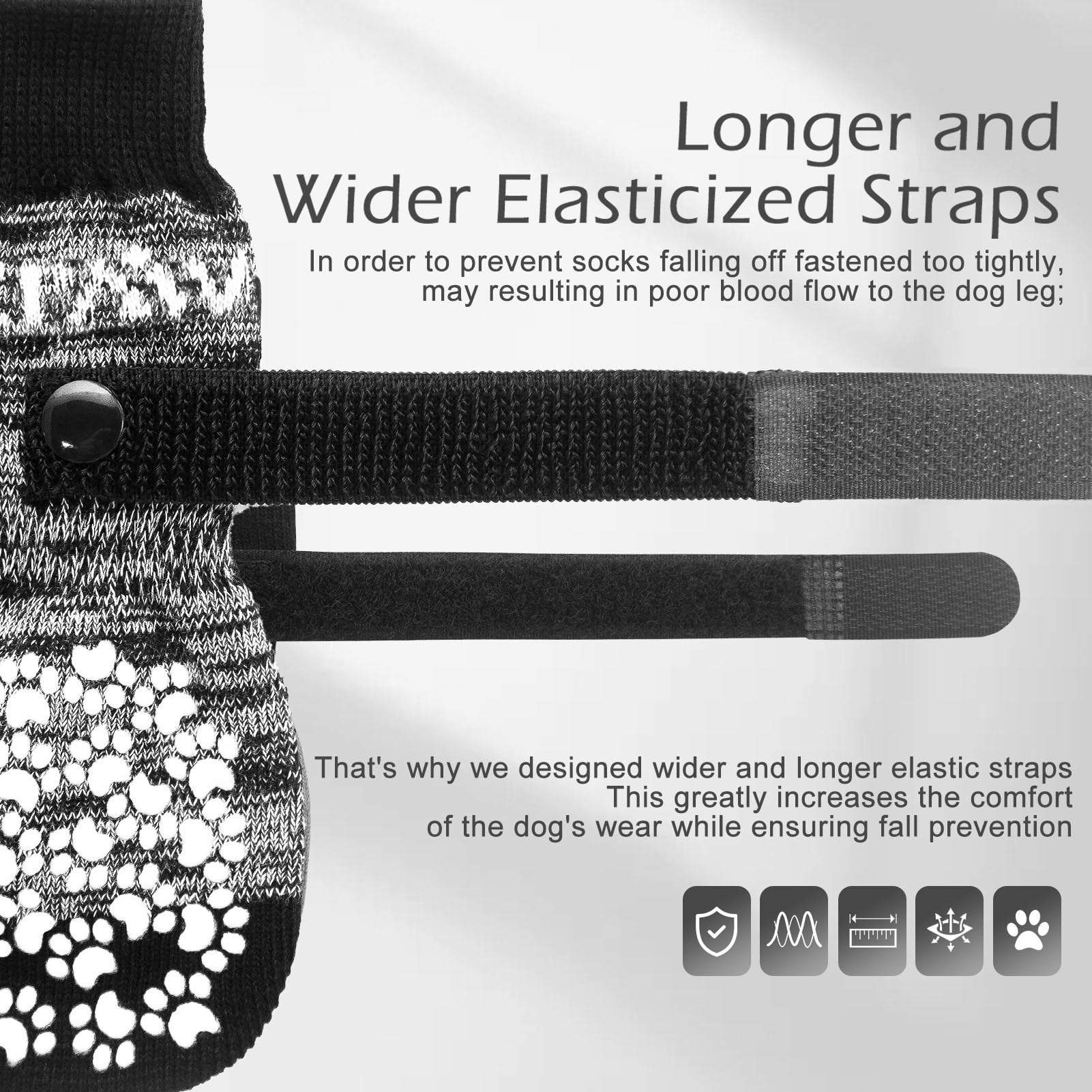 EXPAWLORER dog socks reusable and washable for easy care.