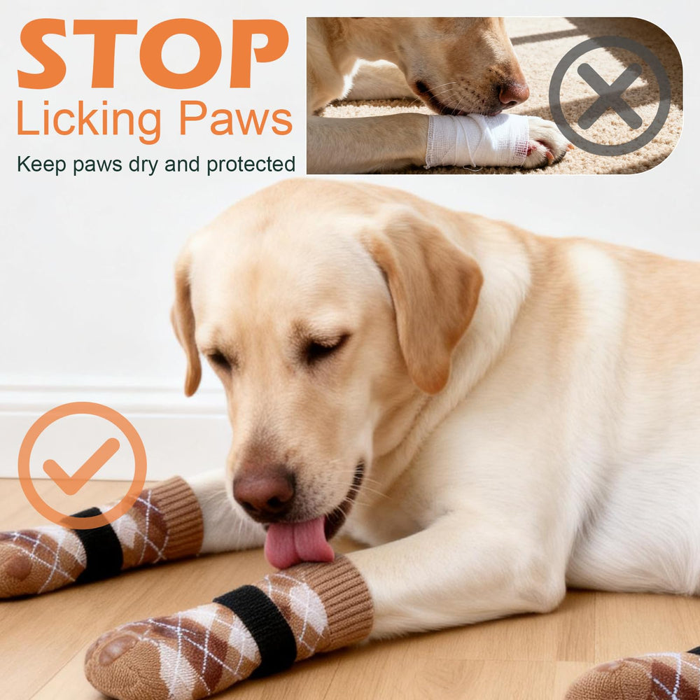 EXPAWLORER dog socks suitable for senior or puppy use for stability