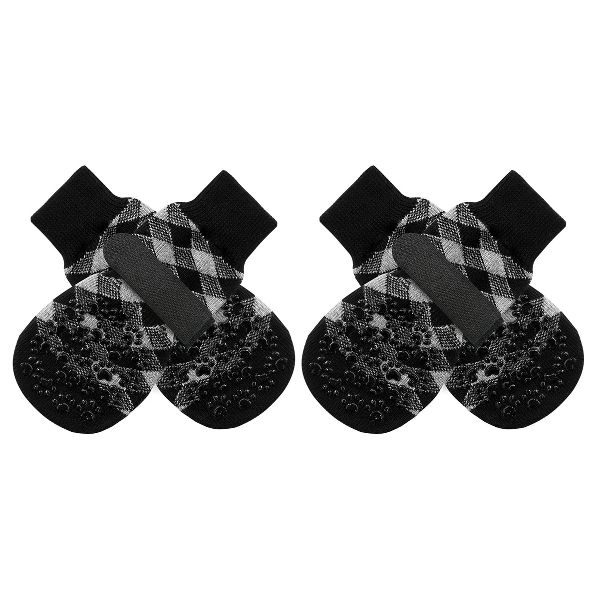 EXPAWLORER dog socks with traction grips stabilize dogs on wood floors