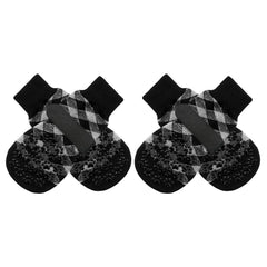 EXPAWLORER dog socks with traction grips stabilize dogs on wood floors