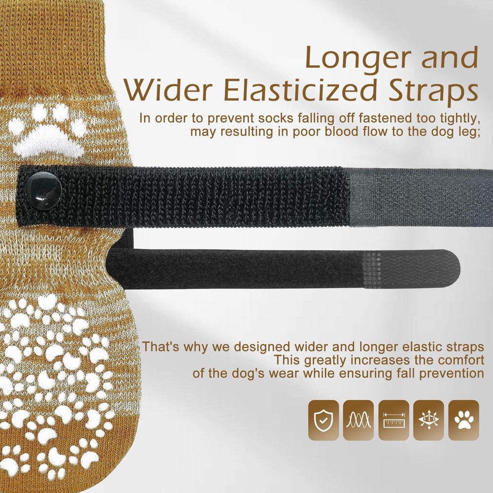 EXPAWLORER double-side grip design keeps socks steady during activity.