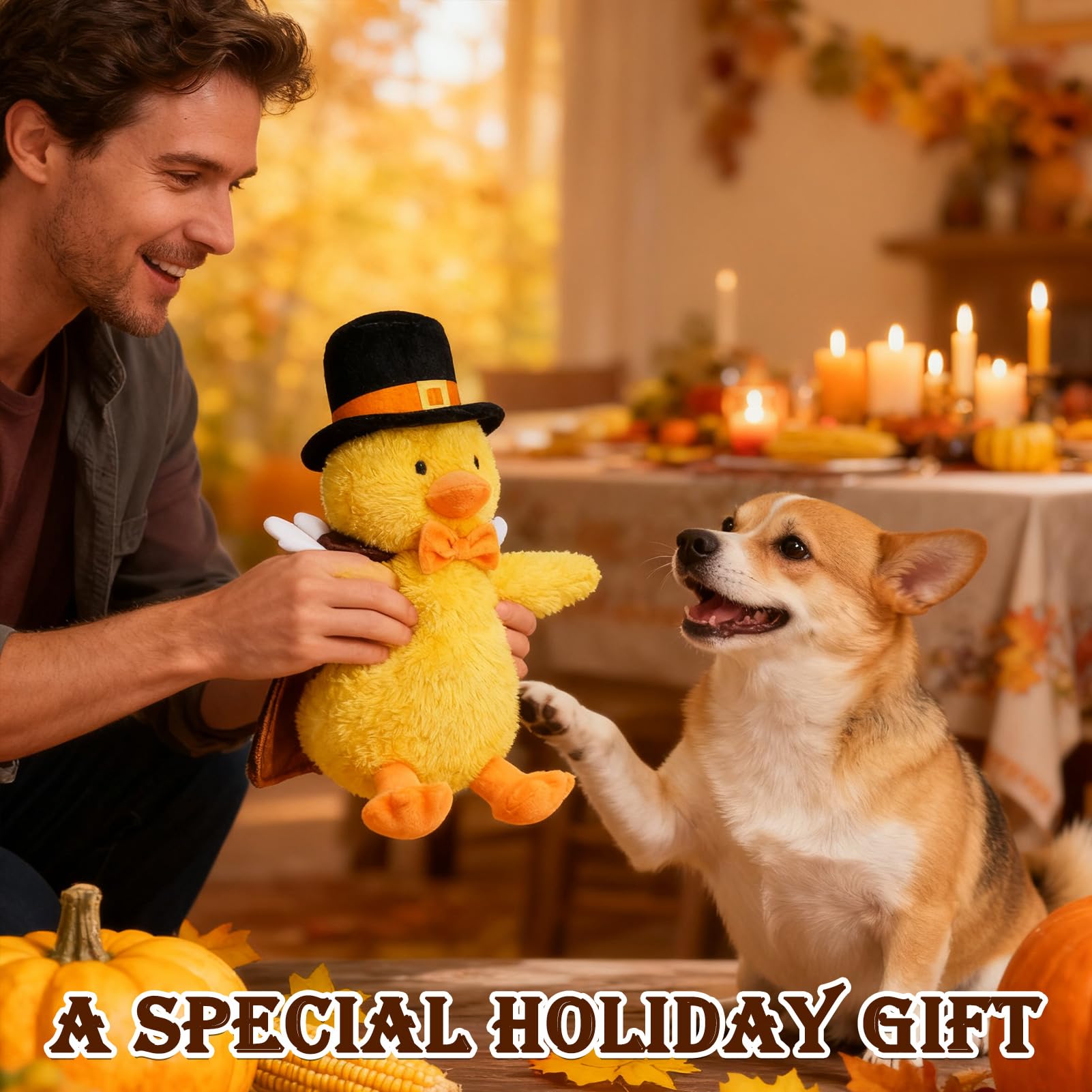 EXPAWLORER durable plush dog toy designed for safe chewing sessions