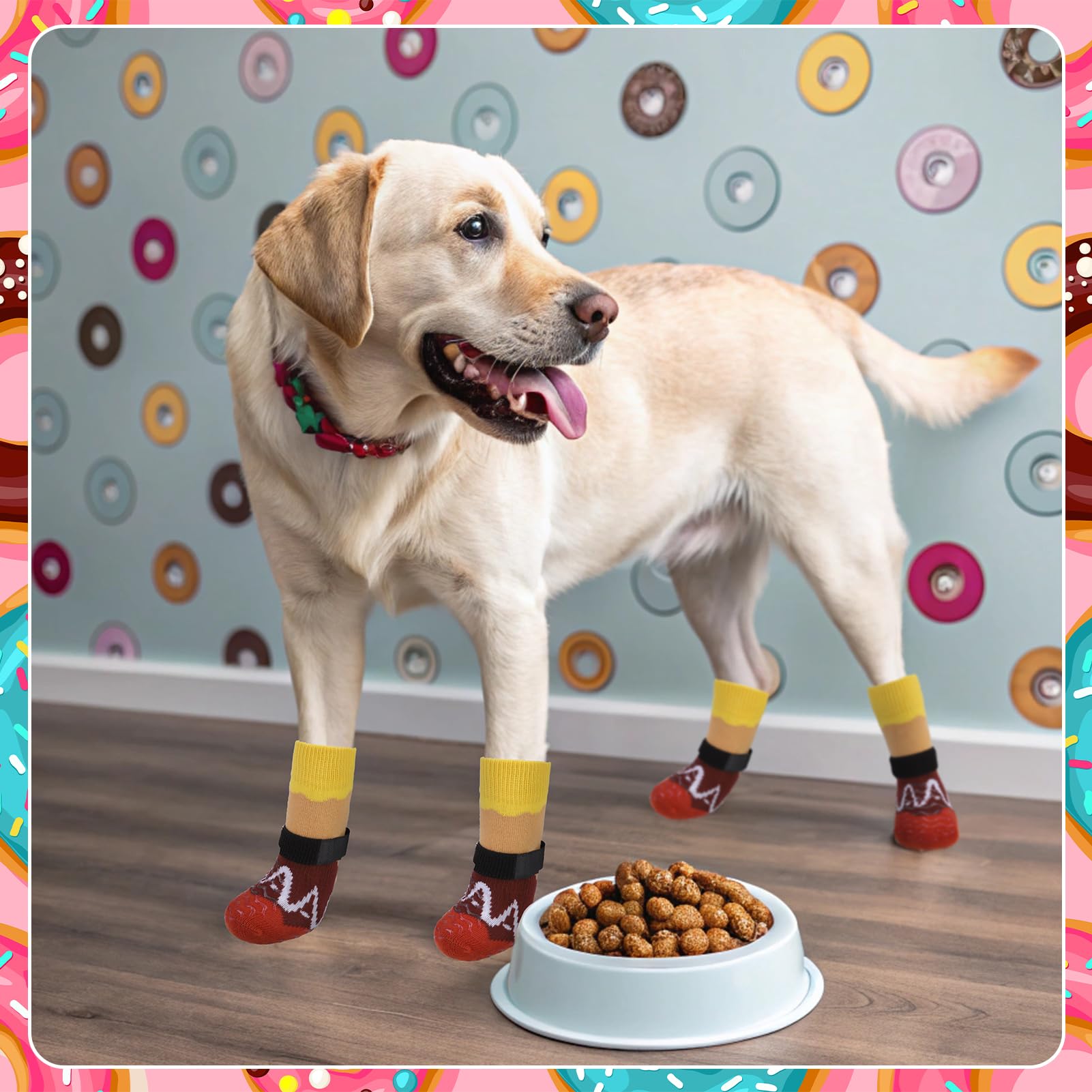 EXPAWLORER durable socks protect paws with enhanced traction on slick surfaces