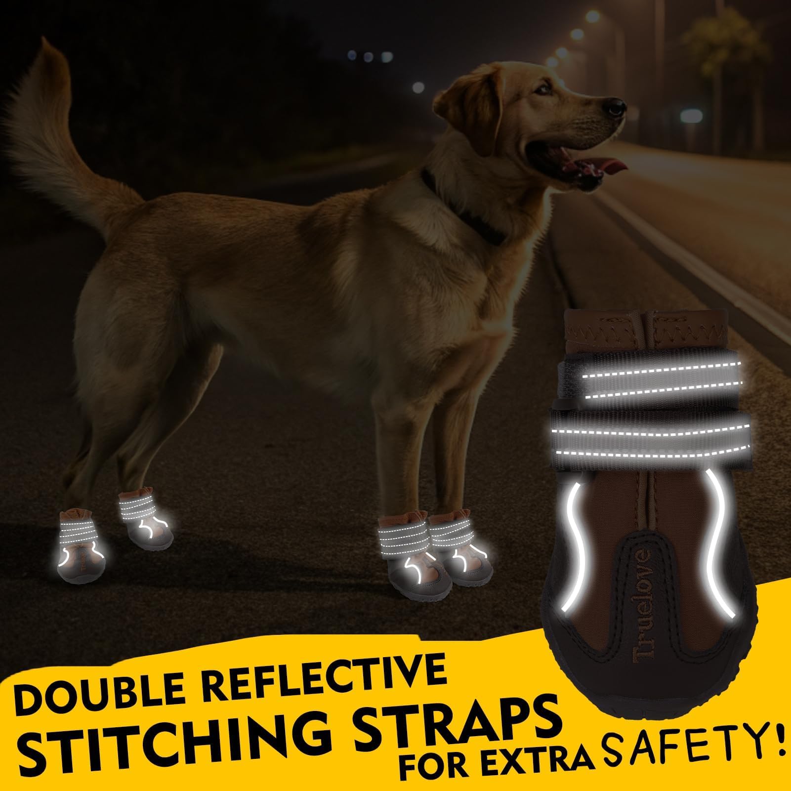 EXPAWLORER durable rubber sole highlights waterproof performance.