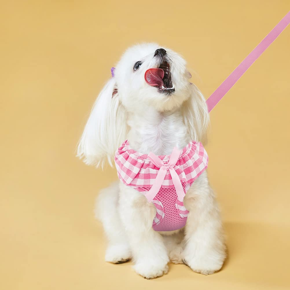 EXPAWLORER eye-catching pink harness makes outdoor walks stylish and fun
