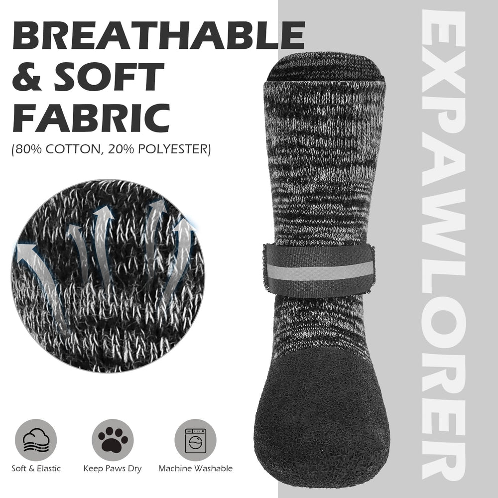 EXPAWLORER measuring guide helps fit small to XL dogs accurately.