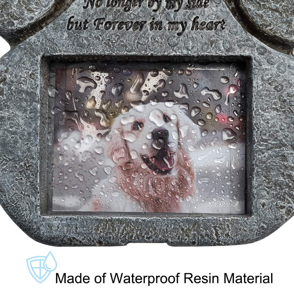 EXPAWLORER pawprint frame fits a 4x3 photo for easy personalization