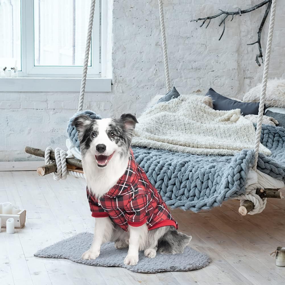 EXPAWLORER plaid dog hoodie durable material for daily adventures